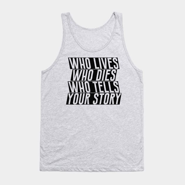 Who Lives Tank Top by byebyesally